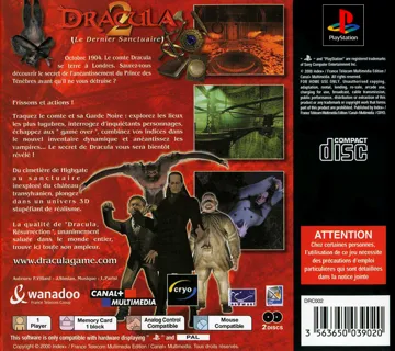 Dracula 2 - Le Dernier Sanctuaire (FR) box cover back